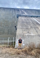 L'impressionionant barrage hydro-électrique de Manic Cinq.