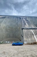 L'impressionionant barrage hydro-électrique de Manic Cinq.